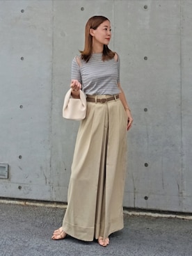 「STYLEMIXER（スタイルミキサー）のアイテム」を使った、NICOさん（レディース・158cm）の夏コーディネート