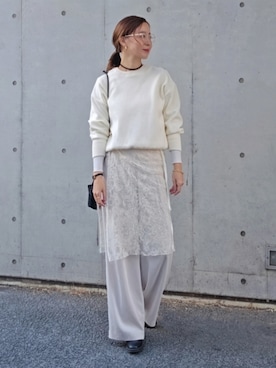 「アイテム（パンツ）」を使った、NICOさん（レディース・158cm・40代）の秋コーディネート