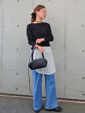 「THE YOn（ザヨン）のアイテム」を使った、NICOさん（レディース・158cm）の春コーディネート