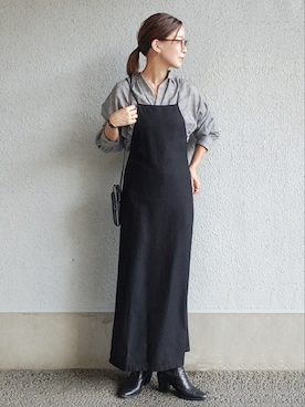「アイテム（ワンピース/ドレス）」を使った、NICOさん（レディース・158cm・40代）の秋コーディネート
