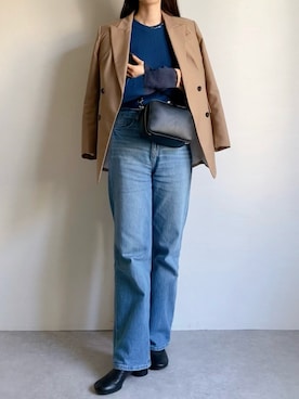 「H&M（エイチ・アンド・エム）のアイテム（ジャケット/アウター）」を使った、nobuさん（レディース・170cm）の春コーディネート