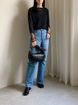 「H&M（エイチ・アンド・エム）のアイテム（パンツ）」を使った、nobuさん（レディース・170cm）の秋コーディネート