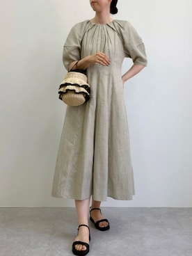 「チェックワンピース」｜nobuさん（レディース・170cm）の夏コーディネート
