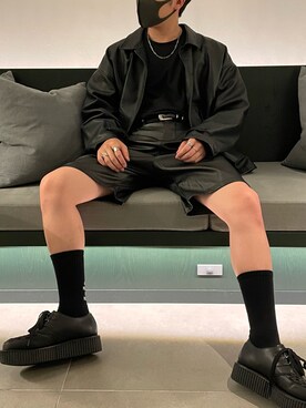 「G.O.C（ジーオーシー）のアイテム（ブルゾン）」を使った、コウキさん（メンズ・167cm）の夏コーディネート