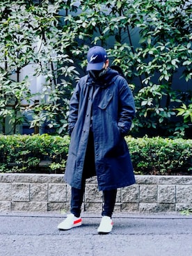 「Engineered Garments（エンジニアードガーメンツ）のアイテム（その他アウター）」を使った、rihitiさん（メンズ・170cm）の冬コーディネート