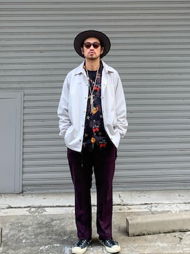 「schott（ショット）の【直営限定】Schott/ショット/MILITARY SLACKS/ミリタリースラックス（その他パンツ）」を使った、ishizawaさん（メンズ・172cm）の冬コーディネート