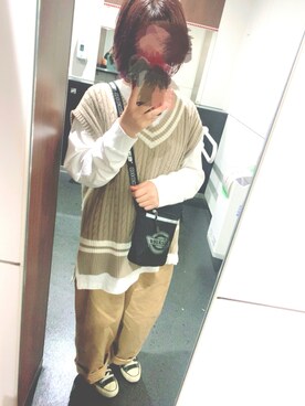 「FUN.TRINITY（ファン トリニティー）のアイテム」を使った、かなみてぃさん（レディース・152cm）の秋コーディネート