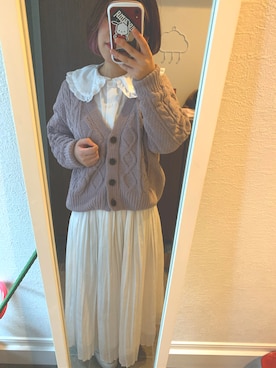 「AS as know as（エーエス アズノウアズ）のアイテム（トップス）」を使った、かなみてぃさん（レディース・152cm）の秋コーディネート