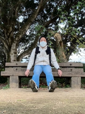 「アイテム（バックパック/リュック）」を使った、ともち さん（メンズ・179cm）の冬コーディネート