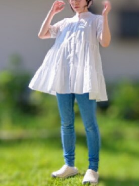 「fifth（フィフス）のアイテム（シャツ/ブラウス）」を使った、 yuriさん（レディース・159cm）の秋コーディネート