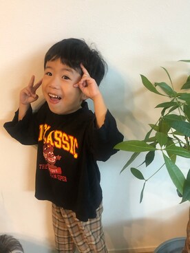 「SHISKY（シスキー）のアイテム」を使った、▷ fuu ◁さん（キッズ・100cm）の秋コーディネート