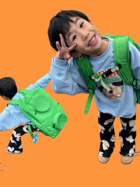 「アイテム（スウェット）」を使った、▷ fuu ◁さん（キッズ・110cm）の秋コーディネート