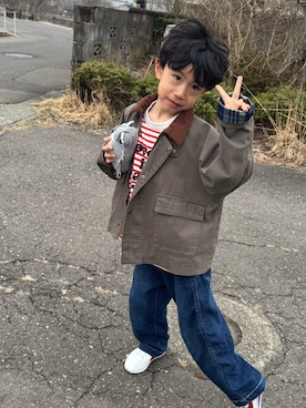 「MARKEY'S（マーキーズ）のアイテム」を使った、▷ fuu ◁さん（キッズ・110cm）の春コーディネート