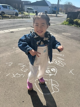 「プーマ」｜▷ fuu ◁さん（キッズ・110cm）の春コーディネート