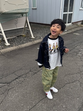 「LOWRYS FARM（ローリーズファーム）のアイテム（ジャケット/アウター）」を使った、▷ fuu ◁さん（キッズ・110cm）の春コーディネート