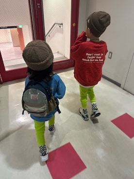 「アイテム（レッグウェア）」を使った、▷ fuu ◁さん（キッズ・110cm）の秋コーディネート