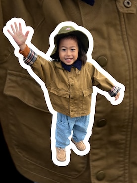 「アイテム（ブルゾン）」を使った、▷ fuu ◁さん（キッズ・110cm）の冬コーディネート