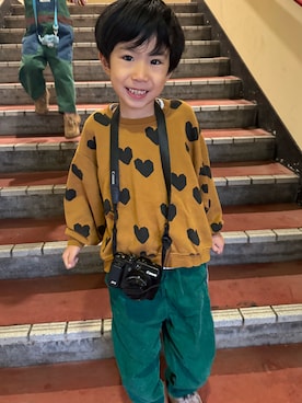 「アイテム（その他アウター）」を使った、▷ fuu ◁さん（キッズ・110cm）の冬コーディネート