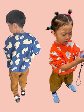 「アイテム（スウェット）」を使った、▷ fuu ◁さん（キッズ・110cm）の秋コーディネート
