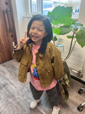 「MARKEY'S（マーキーズ）のアイテム」を使った、▷ fuu ◁さん（キッズ・110cm）の春コーディネート