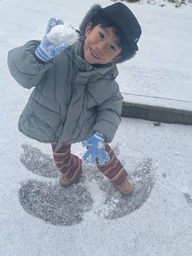 「アイテム（ダウンジャケット/コート）」を使った、▷ fuu ◁さん（キッズ・110cm）の秋コーディネート