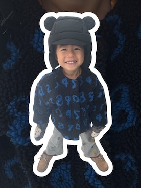 「アイテム（その他アウター）」を使った、▷ fuu ◁さん（キッズ・110cm）の秋コーディネート