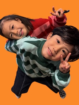 「p.premier（ピードットプルミエ）のアイテム」を使った、▷ fuu ◁さん（キッズ・110cm）の冬コーディネート