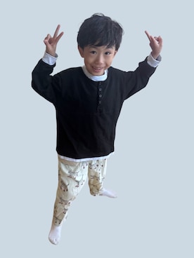 「BREEZE（ブリーズ）のアイテム（パンツ）」を使った、▷ fuu ◁さん（キッズ・110cm）の春コーディネート