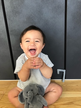 「男の子ベビー」｜▷ fuu ◁さん（キッズ・90cm）の夏コーディネート