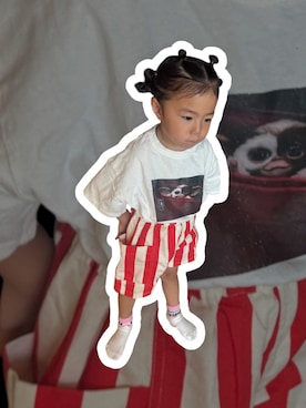 「アイテム（Tシャツ/カットソー）」を使った、▷ fuu ◁さん（キッズ・110cm）の夏コーディネート
