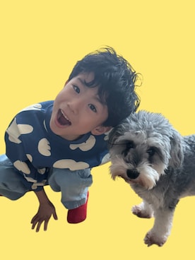 「p.premier（ピードットプルミエ）のアイテム」を使った、▷ fuu ◁さん（キッズ・110cm）の冬コーディネート