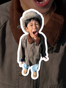 「アイテム（ブルゾン）」を使った、▷ fuu ◁さん（キッズ・110cm）の秋コーディネート