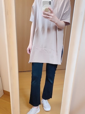 「Honeys（ハニーズ）のアイテム（チュニック）」を使った、９６３２さん（レディース・159cm）の夏コーディネート