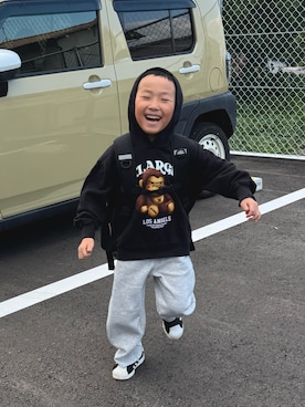 「アイテム（バックパック/リュック）」を使った、pooh❁¨̮sukeさん（キッズ・110cm）の秋コーディネート