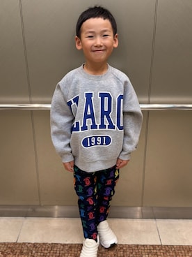 「アイテム（スウェット）」を使った、pooh❁¨̮sukeさん（キッズ・120cm）の秋コーディネート