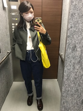 「MP STORE（エムピーストア）のアイテム」を使った、ババアさん（レディース・163cm）の秋コーディネート