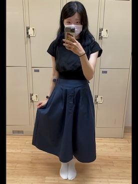 「LA BELLE ETUDE（ラベルエチュード）のアイテム（Tシャツ/カットソー）」を使った、ババアさん（レディース・163cm）の夏コーディネート