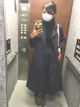 「CIAOPANIC（チャオパニック）のアイテム（その他アウター）」を使った、ババアさん（レディース・163cm）の秋コーディネート
