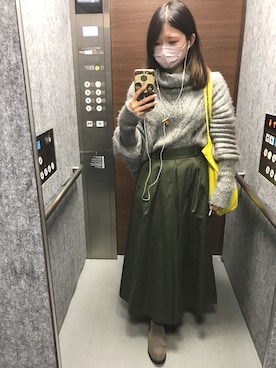 「LA BELLE ETUDE（ラベルエチュード）のアイテム（ニット/セーター）」を使った、ババアさん（レディース・163cm）の秋コーディネート