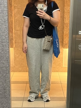 「アイテム（スウェットパンツ）」を使った、あじ🌷さん（レディース・164cm・30代）の秋コーディネート