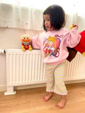 「カラー×コーデ」｜♡can &me♡さん（キッズ・90cm）の冬コーディネート