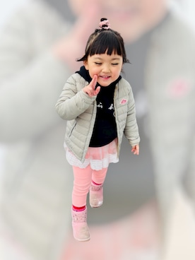 「アイテム（ジャケット/アウター）」を使った、♡can &me♡さん（キッズ・100cm）の秋コーディネート