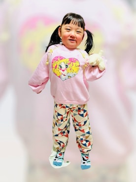 「アイテム（トップス）」を使った、♡can &me♡さん（キッズ・100cm）の秋コーディネート