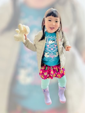 「アイテム（トップス）」を使った、♡can &me♡さん（キッズ・100cm）の秋コーディネート