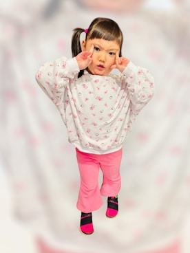 「アイテム（トップス）」を使った、♡can &me♡さん（キッズ・100cm）の秋コーディネート