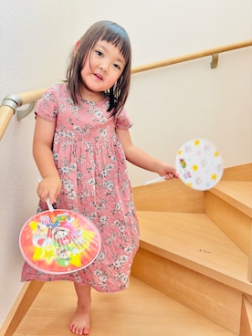 「アイテム（ワンピース）」を使った、♡can &me♡さん（キッズ・100cm）の夏コーディネート