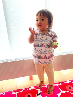 「fafa（フェフェ）のアイテム」を使った、♡can &me♡さん（キッズ・90cm）の夏コーディネート