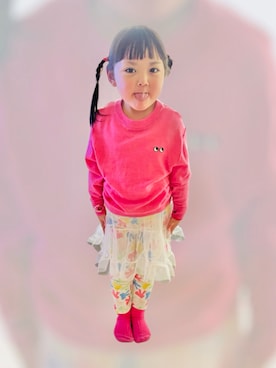 「アイテム（トップス）」を使った、♡can &me♡さん（キッズ・100cm）の冬コーディネート