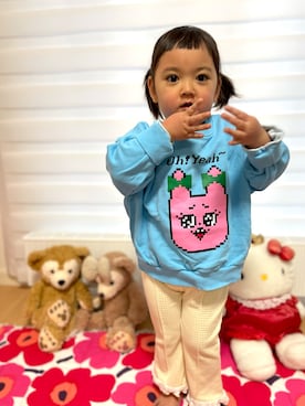 「カラー×コーデ」｜♡can &me♡さん（キッズ・90cm）の冬コーディネート