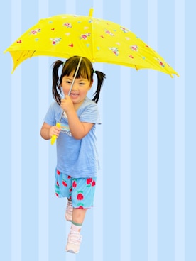「アイテム（Tシャツ/カットソー）」を使った、♡can &me♡さん（キッズ・100cm）の夏コーディネート